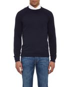 Brunello Cucinelli Tipped Crewneck Sweater - Lyst