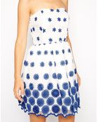 Asos 3D Flower Organza Prom Dress - Lyst