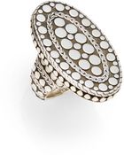 John Hardy Sterling Silver Oval Ring - Lyst