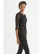 Oasis Animal Burnout Dress - Lyst