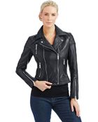 Michael Kors Asymmetrical Zip Moto Jacket - Lyst
