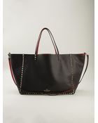Valentino Rockstud Double Tote - Lyst
