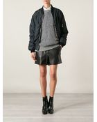 McQ by Alexander McQueen Reversible Leopard Print Bomber Jacket - Lyst