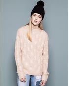 Pull&Bear Cable Stitch Jumper - Lyst