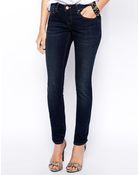 Asos Whitby Low Rise Skinny Jeans In Stockholm Wash - Lyst