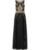 Notte By Marchesa Embroidered Organza And Tulle Gown - Lyst