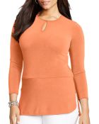 Ralph Lauren Lauren Plus Front Keyhole Tunic - Lyst
