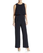 Ivanka Trump Double Layered Tie Jumpsuit - Lyst