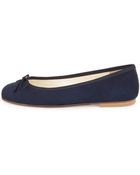 French Sole Crystal Suede Ballet Flat - Lyst