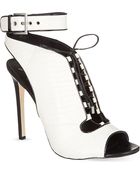 B By Brian Atwood Lodosa Sandals Blkwhite - Lyst