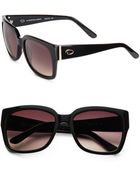 Oscar de la Renta Square Plastic Sunglasses - Lyst