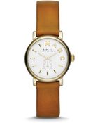 Marc By Marc Jacobs Mini Baker Leather Strap Watch, 28Mm - Lyst