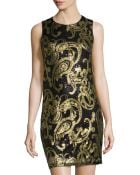 Mark + James By Badgley Mischka Sequin Paisley Cocktail Dress - Lyst