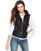 Inc International Concepts Quilted Faux Leather Vest - Lyst