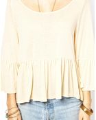 Free People Swing Top with Peplum - Lyst