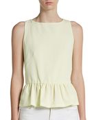 French Connection Splitback Peplum Tank - Lyst