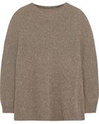 Alexander Wang Mã©Lange Cashmere And Cotton-Blend Sweater - Lyst