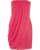 Alice + Olivia Mya Draped Silk-Georgette Mini Dress - Lyst