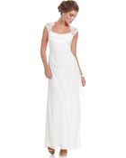 Xscape Cap-Sleeve Lace Gown - Lyst