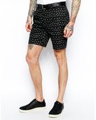 Asos Slim Fit Shorts in Hula Print - Lyst