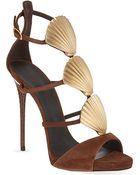 Giuseppe Zanotti Seashell Heeled Sandal - Lyst