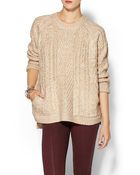 525 America Cable Front Pocket Sweater - Lyst