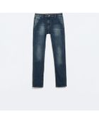 Zara Denim Chino Trousers - Lyst