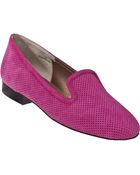 Vaneli For Jildor Amanda Loafer Fuschia Suede - Lyst