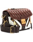 Miu Miu Matelassé Leather Shoulder Bag - Lyst