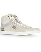 D’acquasparta High Top Beige Suede Sneaker - Lyst