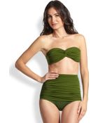 Norma Kamali Johnny Bandeau Bikini Top - Lyst