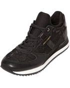 Dolce & Gabbana 20Mm Calfskin & Lace Sneakers - Lyst