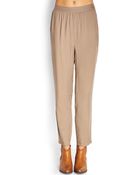 Forever 21 Classic Woven Twill Trousers - Lyst