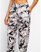 Asos High Waist Trouser in Printed Floral - Lyst