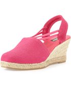 Sesto Meucci Cait Pique Espadrille Wedge - Lyst