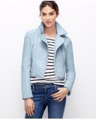 Ann Taylor Petite Faux Leather Jacket - Lyst