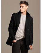 Banana Republic Wool Peacoat - Lyst