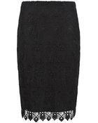 Reiss Orta Lace Pencil Skirt - Lyst