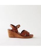 A.P.C. Classic Wedge Sandals - Lyst