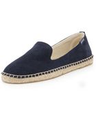Cusp Suede Espadrille Loafer Navy - Lyst