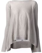 Rick Owens Cape Knit Sweater - Lyst