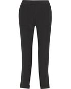 Rag & Bone Beach Stretch-Silk Straight-Leg Pants - Lyst