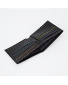 Paul Smith Black Multi-Colour Trim Billfold Wallet - Lyst