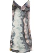 Theyskens' Theory Damara Printed Silk Crepe De Chine Mini Dress - Lyst