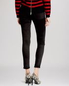 The Kooples Jeans - Leather Inset Skinny In Black - Lyst