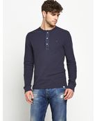 Hilfiger Denim Mens Henley Top - Lyst