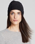 C By Bloomingdale's Cashmere Cable Knit Hat - Lyst