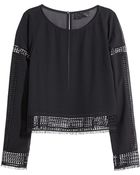 H&M Sheer Blouse - Lyst
