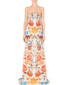 Temperley London Quilted Floral-print Gown - Lyst