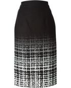 Raoul Ombré Check Pattern Pencil Skirt - Lyst